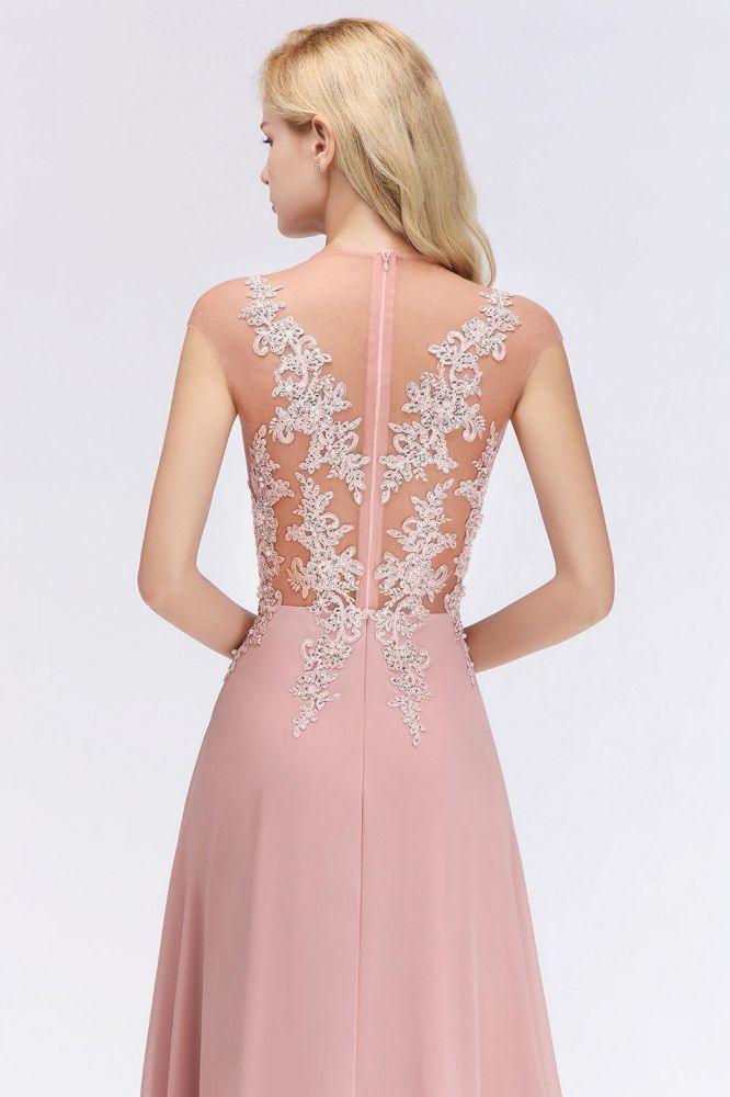 Charming Sleeveless Beadings Aline Evening Maxi Dress Cap Sleeves Bridesmaid Dress - Image 20