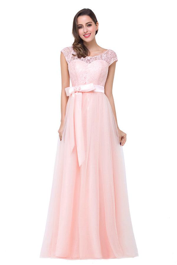Crew Floor-length A-line Sashes Chiffon Bridesmaid Dresses - Image 5