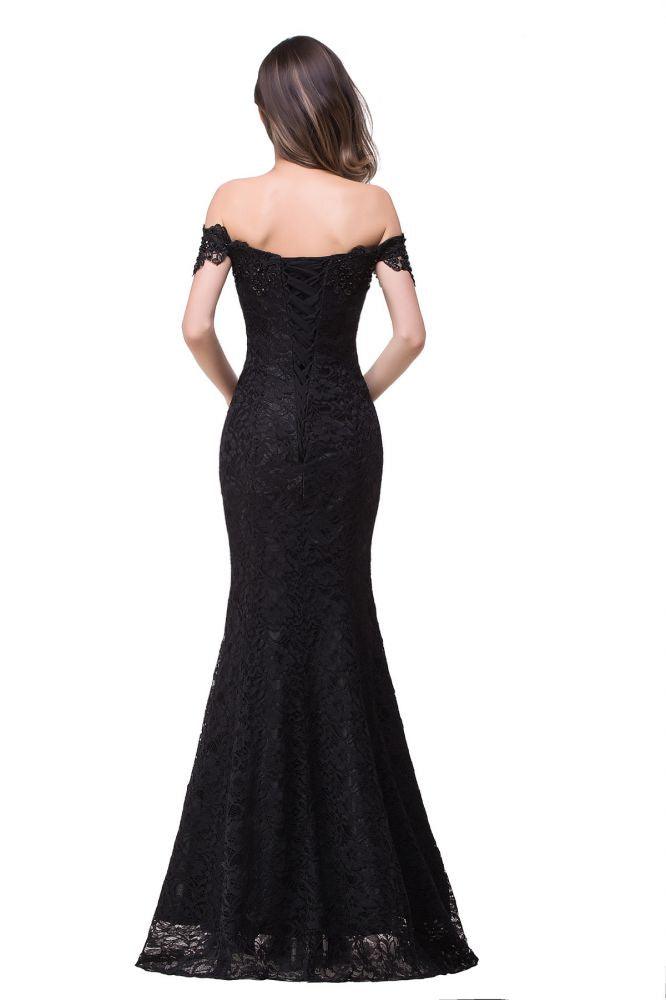 Floor-Length Mermaid Lace Off Shoulder Bridesmaid Dresses - Image 17