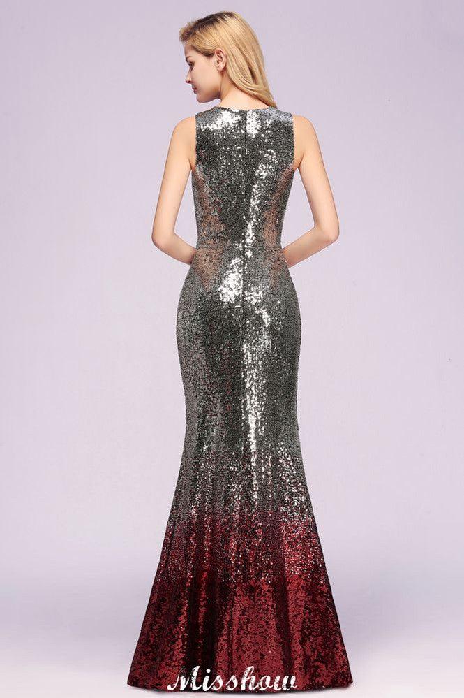 Glamorous Sleeveless Sexy Mermaid Sequins Bridesmaid Dresses - Image 2