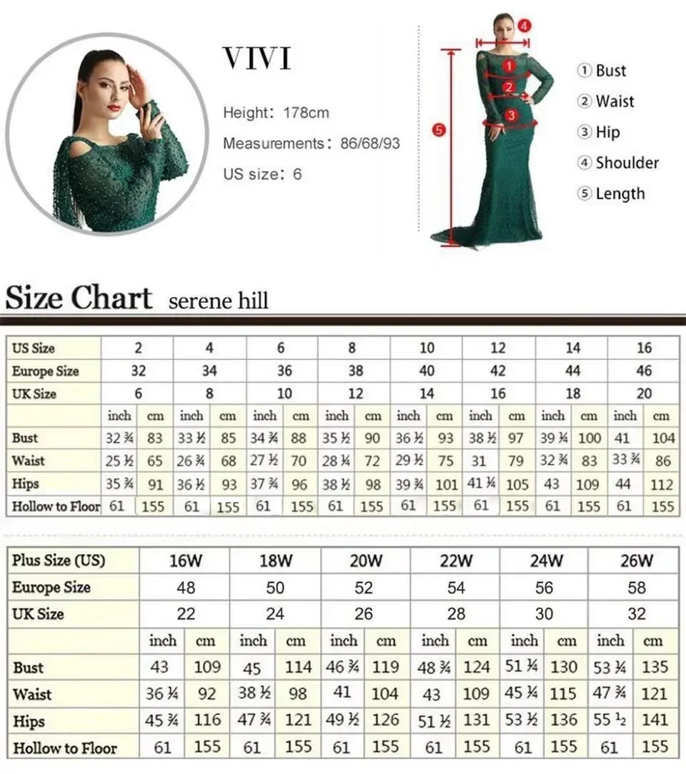Luxury Evening Dress Nude Pearls Beaded Gown With Tulle Train LA72189A - Image 22