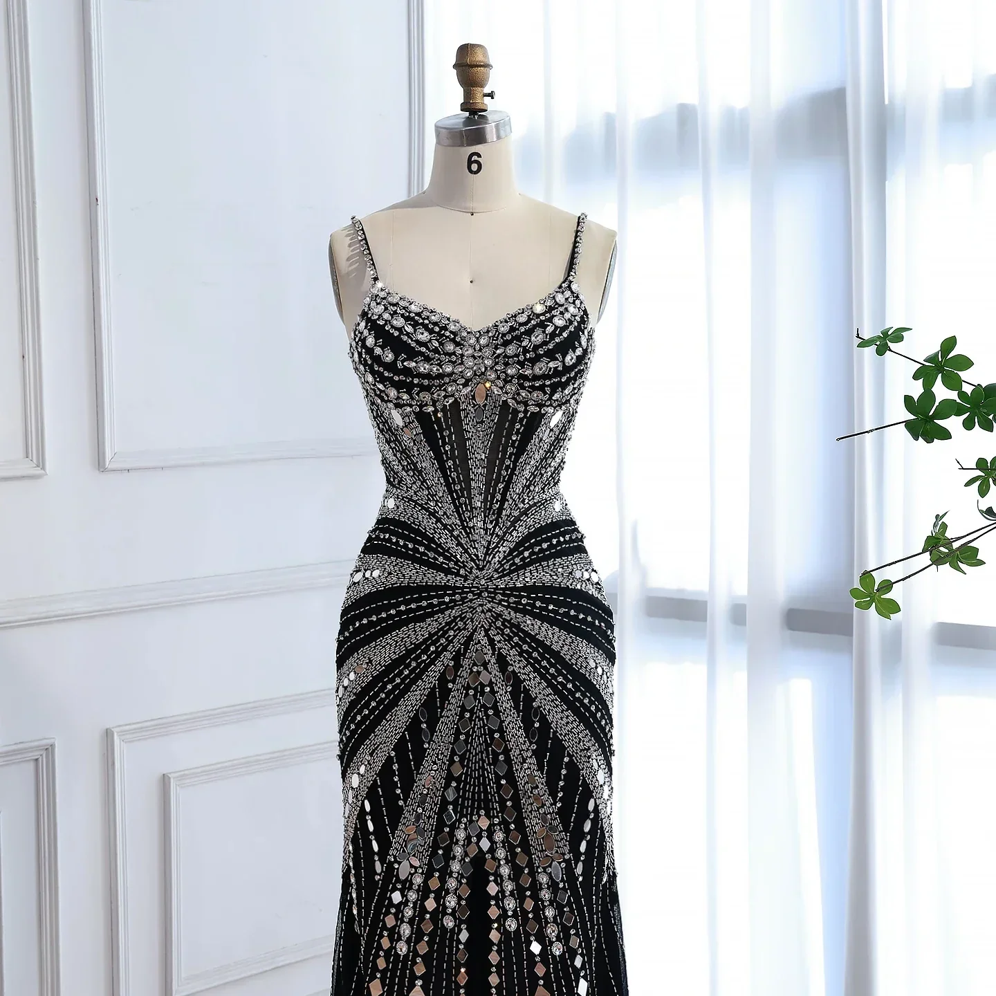 Luxury Nude Corset Beaded Mermaid Prom Dress LA72803A - Image 12