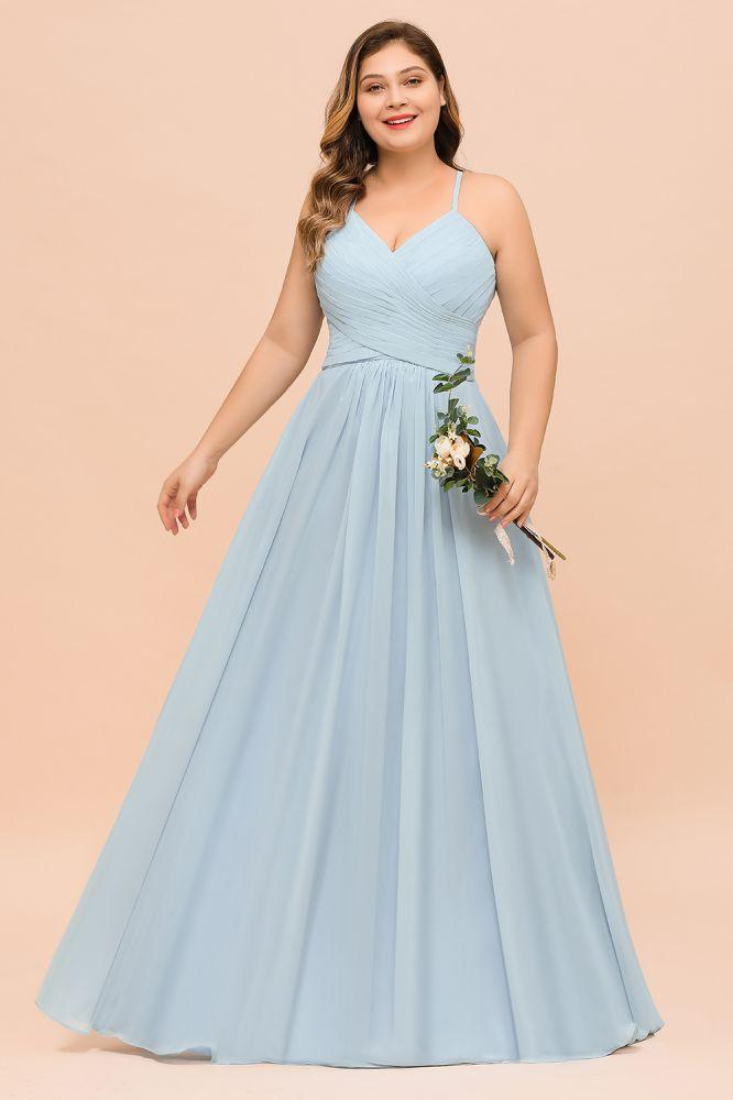 Plus Size Bridesmaid Dress Sweetheart Floor Length A-line Maid of Honor Dress - Image 4