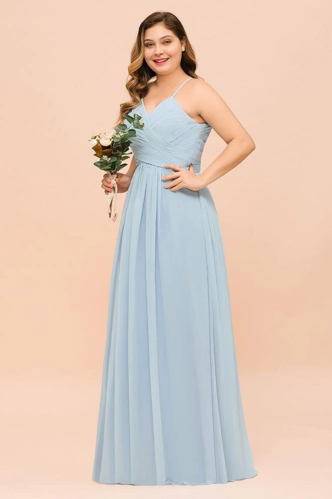 Plus Size Bridesmaid Dress Sweetheart Floor Length A-line Maid of Honor Dress - Image 5