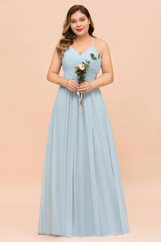 Plus Size Bridesmaid Dress Sweetheart Floor Length A-line Maid of Honor Dress - Image 7