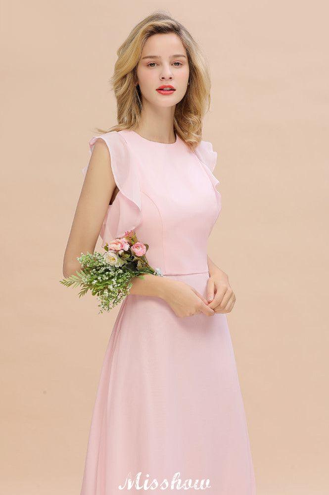 Romantic Sleeveless aline Bridesmaid Dress Garden Floor Length Simple Wedding Dress - Image 7