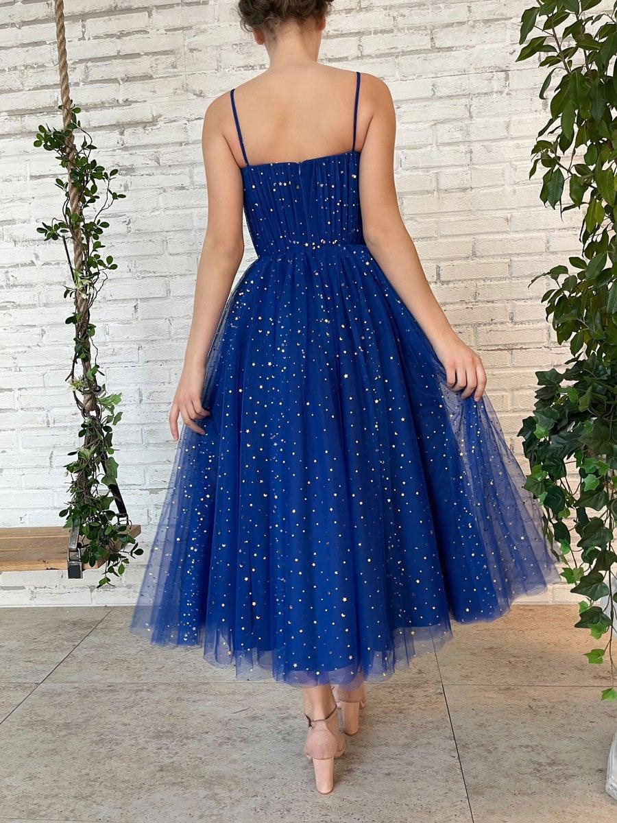 Tulle Sweetheart Straps Short Prom Dress Tea Length Homecoming Dresses - Image 5